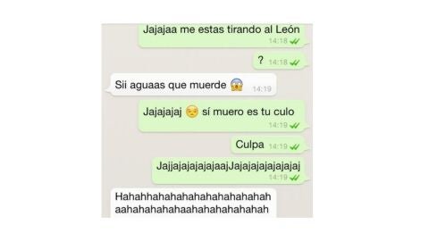 Mensajes de WhatsApp saboteados por el autocorrector