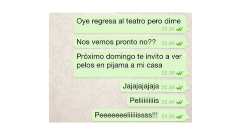 Mensajes de WhatsApp saboteados por el autocorrector