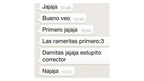 Mensajes de WhatsApp saboteados por el autocorrector