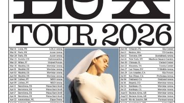 Cartel de la gira Lux de Rosal&iacute;a