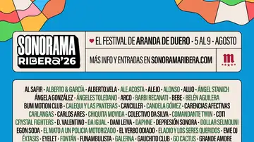 Cartel del Sonorama Ribera 2026 Cartel del Sonorama Ribera 2026