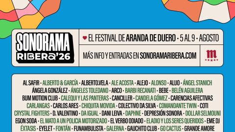 Cartel del Sonorama Ribera 2026