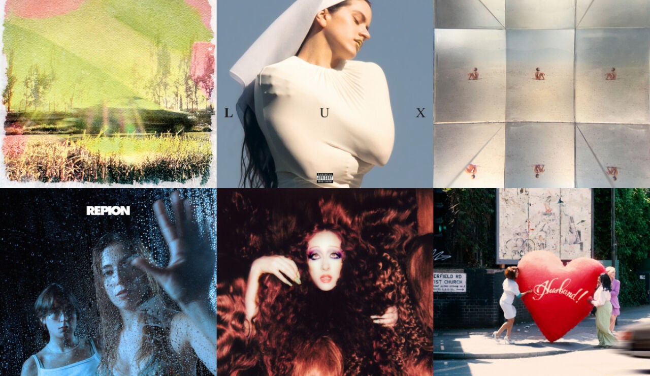 Portadas de Rufus T.Firefly, Rosal&iacute;a, Leiva, Repion, Chappell Roan y Raye