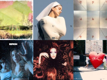 Portadas de Rufus T.Firefly, Rosal&iacute;a, Leiva, Repion, Chappell Roan y Raye