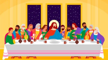 La &uacute;ltima cena.
