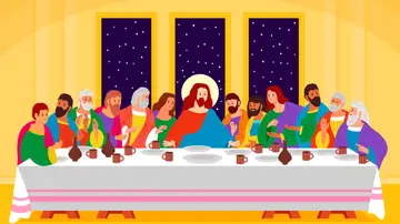 La última cena. La última cena.
