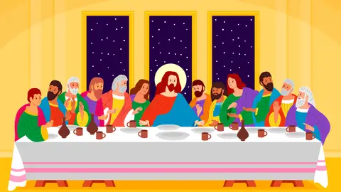 La última cena. La última cena.