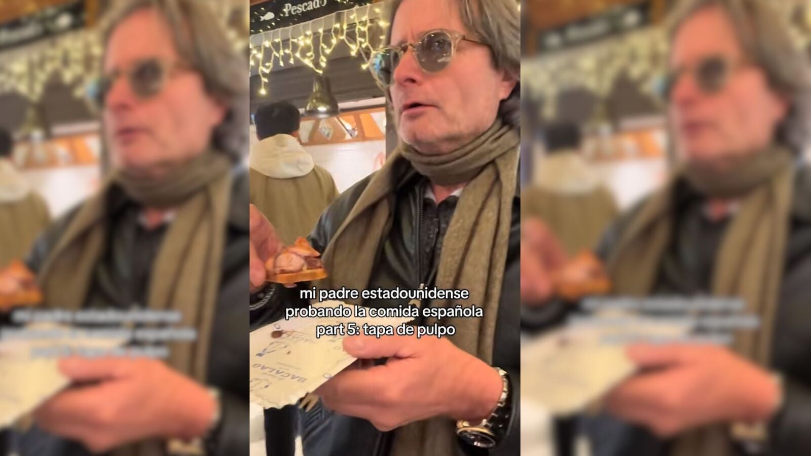 Un estadounidense prueba tapas españolas y su reacción sorprende a TikTok