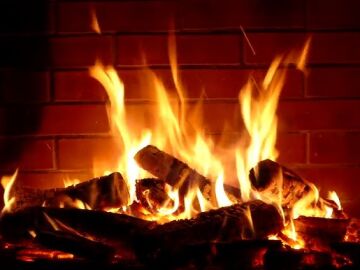 El v&iacute;deo de la chimenea.