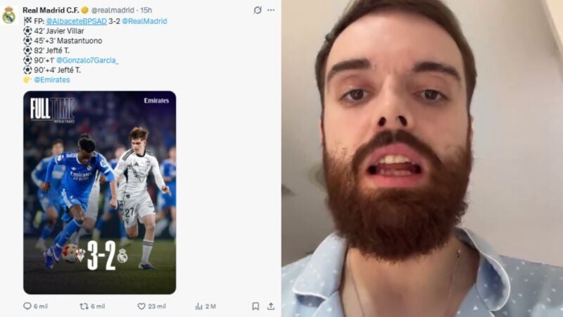 Ibai Llanos reacciona a la eliminación del Real Madrid ante el Albacete y reflexiona sobre la salida de Xabi Alonso