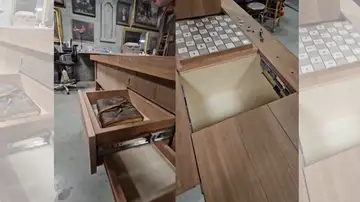 La mesa imposible. La mesa imposible.