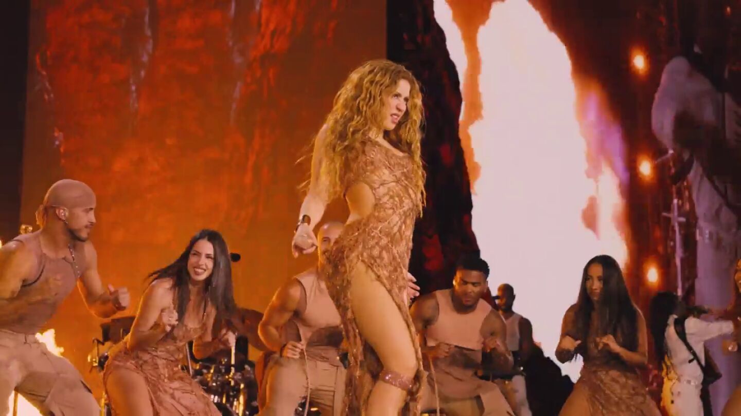  Shakira durante un concierto