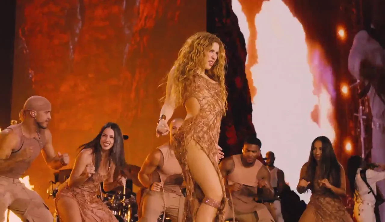 Shakira durante un concierto