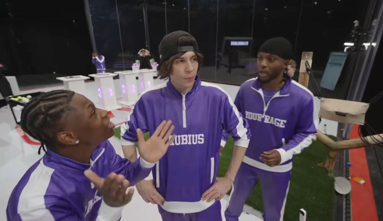 El Rubius y Rakai en el stream de MrBeast