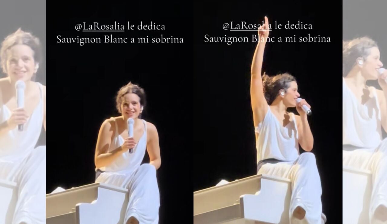 Rosal&iacute;a en su show.