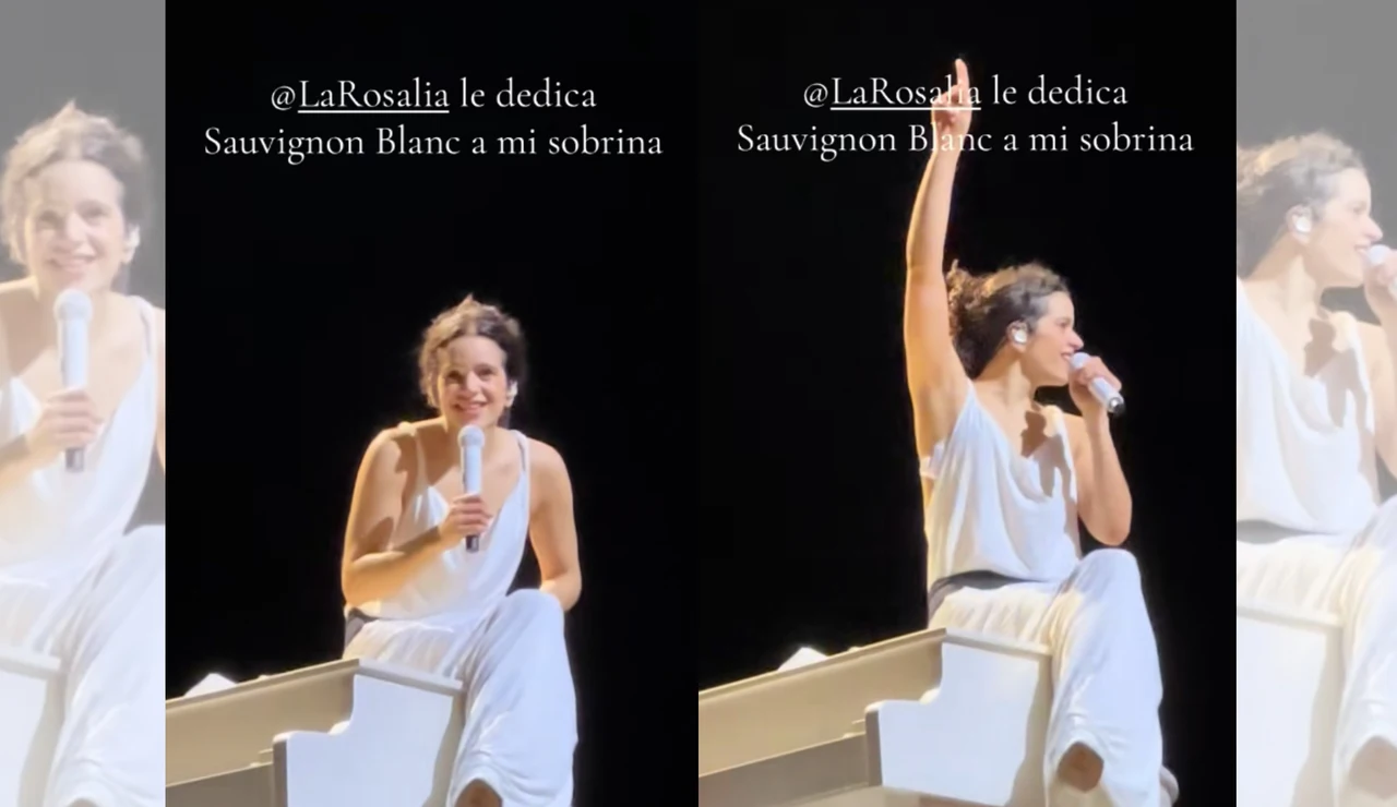 Rosalía en su show.