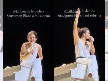 Rosal&iacute;a en su show.