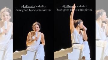 Rosal&iacute;a en su show.