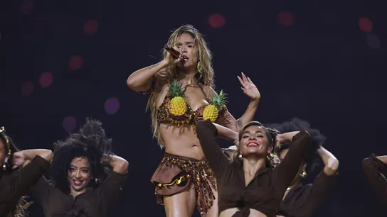 Karol G durante un concierto Karol G durante un concierto