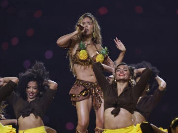 Karol G durante un concierto