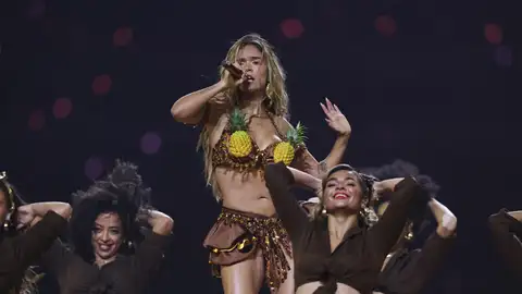 Karol G durante un concierto Karol G durante un concierto