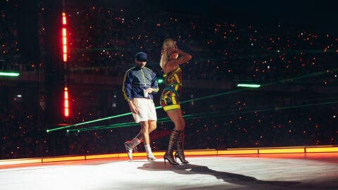 Bad Bunny y Bad Gyal en el concierto del cantante puertorriqueño en Barcelona
