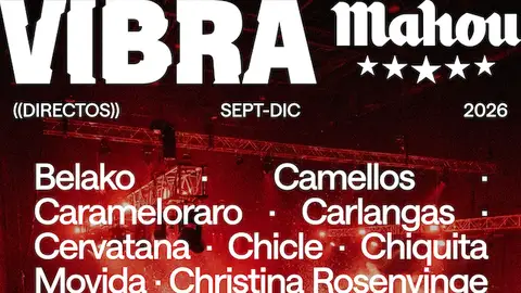 Cartel de Vibra Mahou Directos Cartel de Vibra Mahou Directos
