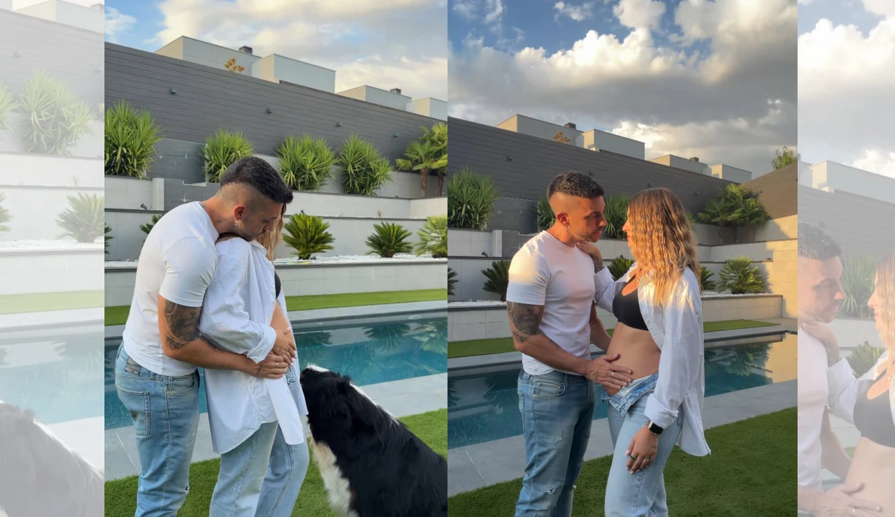 DjMariio y Noelia San Martín anunciando su embarazo