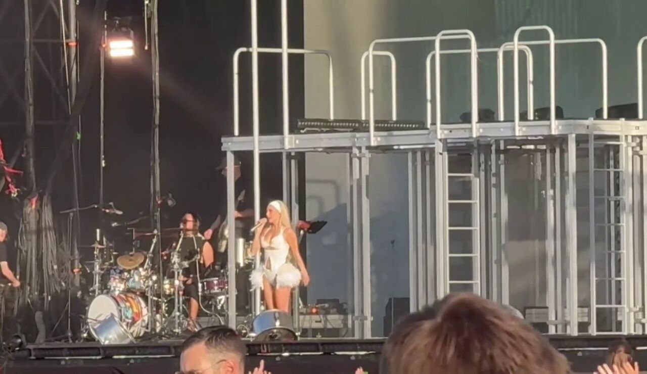 Ana Mena durante su concierto en Madrid