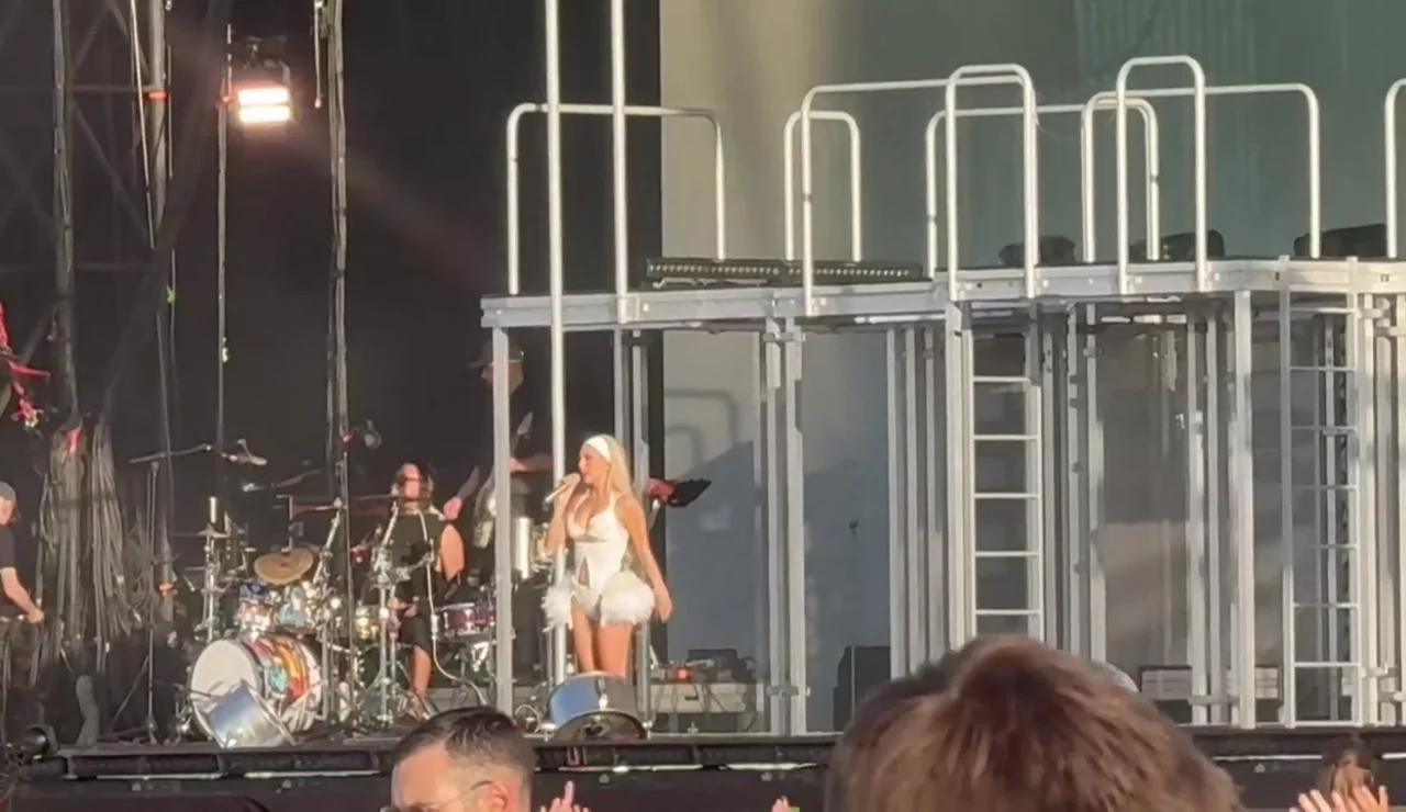 Ana Mena durante su concierto en Madrid