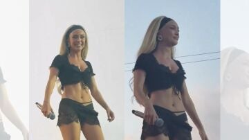 Ana Mena en su show.