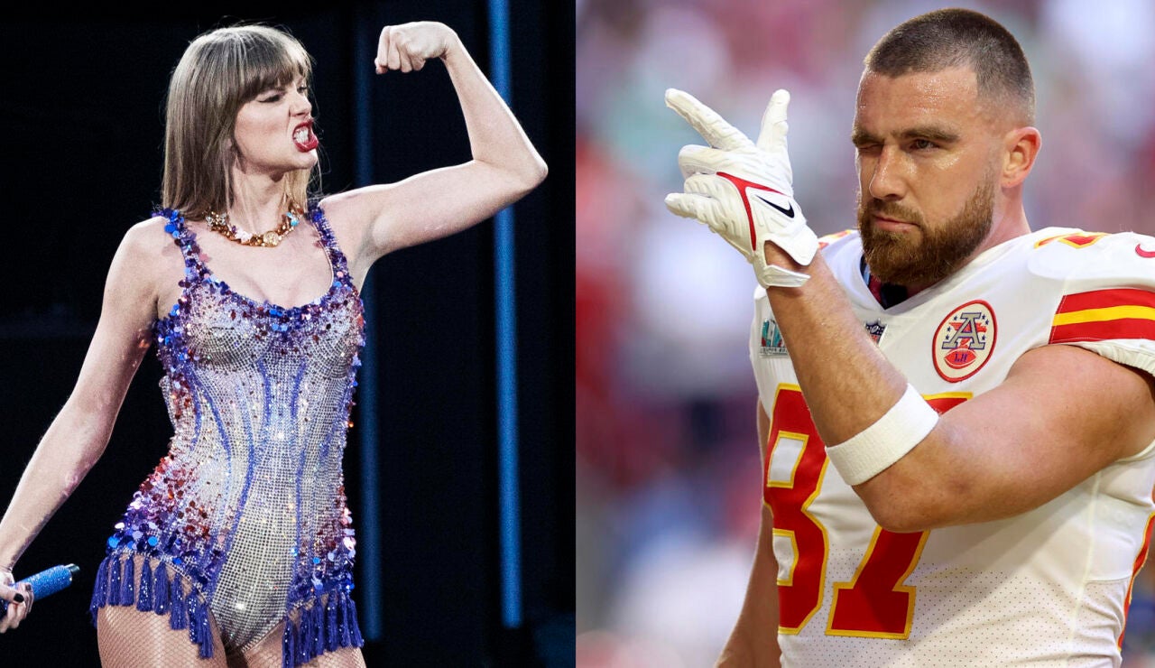 dos fotograf&iacute;as de archivo de la cantante estadounidense Taylor Swift y el jugador de Chiefs Travis Kelce
