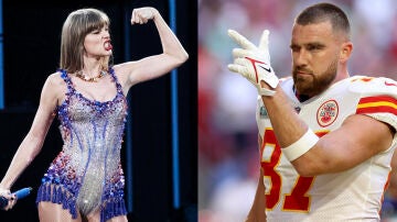 dos fotograf&iacute;as de archivo de la cantante estadounidense Taylor Swift y el jugador de Chiefs Travis Kelce