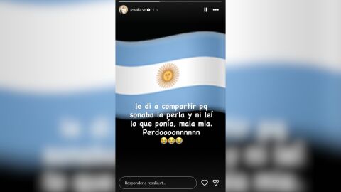 Historia de Instagram de Rosalía
