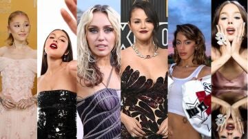Ariana Grande, Olivia Rodrigo, Miley Cyrus, Selena Gomez, TINI y Danna