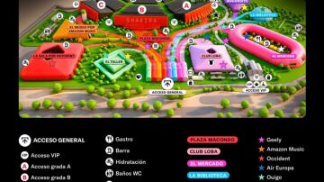 Mapa del reincto de Shakira