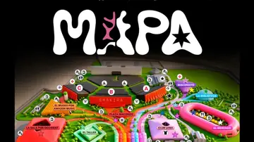 Mapa del reincto de Shakira Mapa del reincto de Shakira