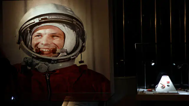 El astronauta soviético, Yuri Gagarin