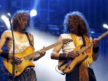 Extremoduro durante su concierto en Las Ventas en 2014