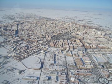 Albacete nevado en enero de 2010