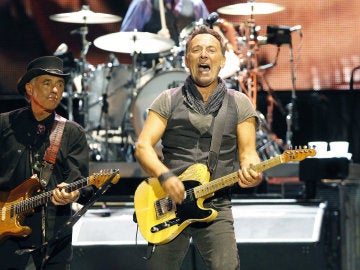 El músico y cantante estadounidense Bruce Springsteen durante un concierto 