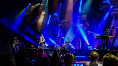 Depeche Mode durante su gira estadounidense Depeche Mode durante su gira estadounidense