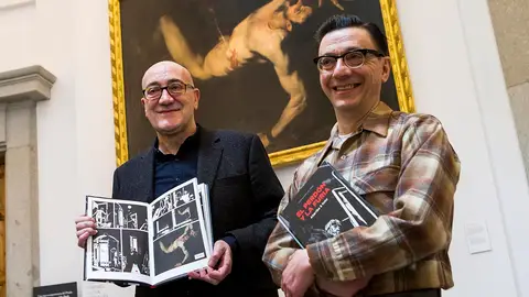 Antonio Altarriba y Keko (José Antonio Godoy), guionista e ilustrador, del cómic El perdón y la furia. Antonio Altarriba y Keko (José Antonio Godoy), guionista e ilustrador, del cómic El perdón y la furia.