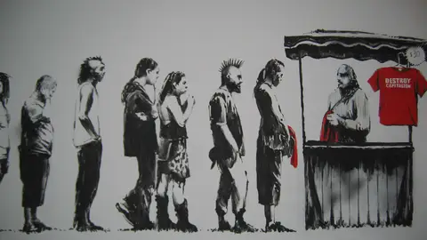 Obra de Banksy. Obra de Banksy.