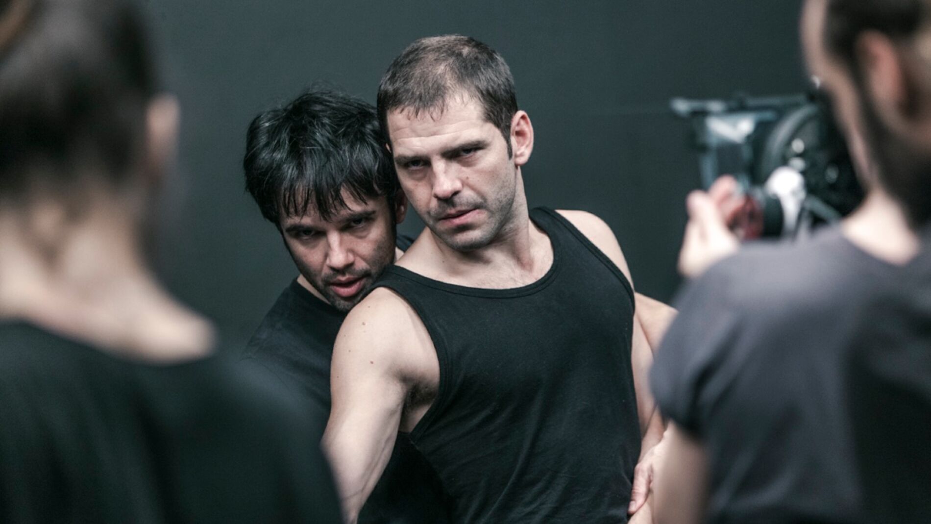 Ra&uacute;l Pe&ntilde;a y Jorge Monje (primer plano), protagonistas de El Debut