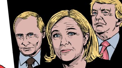 Marine Le Pen es ya la presidenta de Francia: un cómic narra así su gobierno totalitario