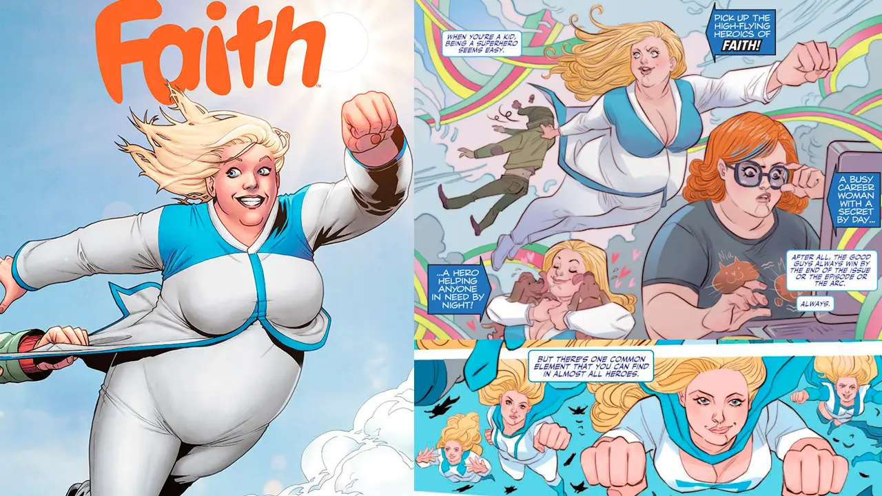 Faith destruye el estereotipo de superheroína perfecta y delgada
