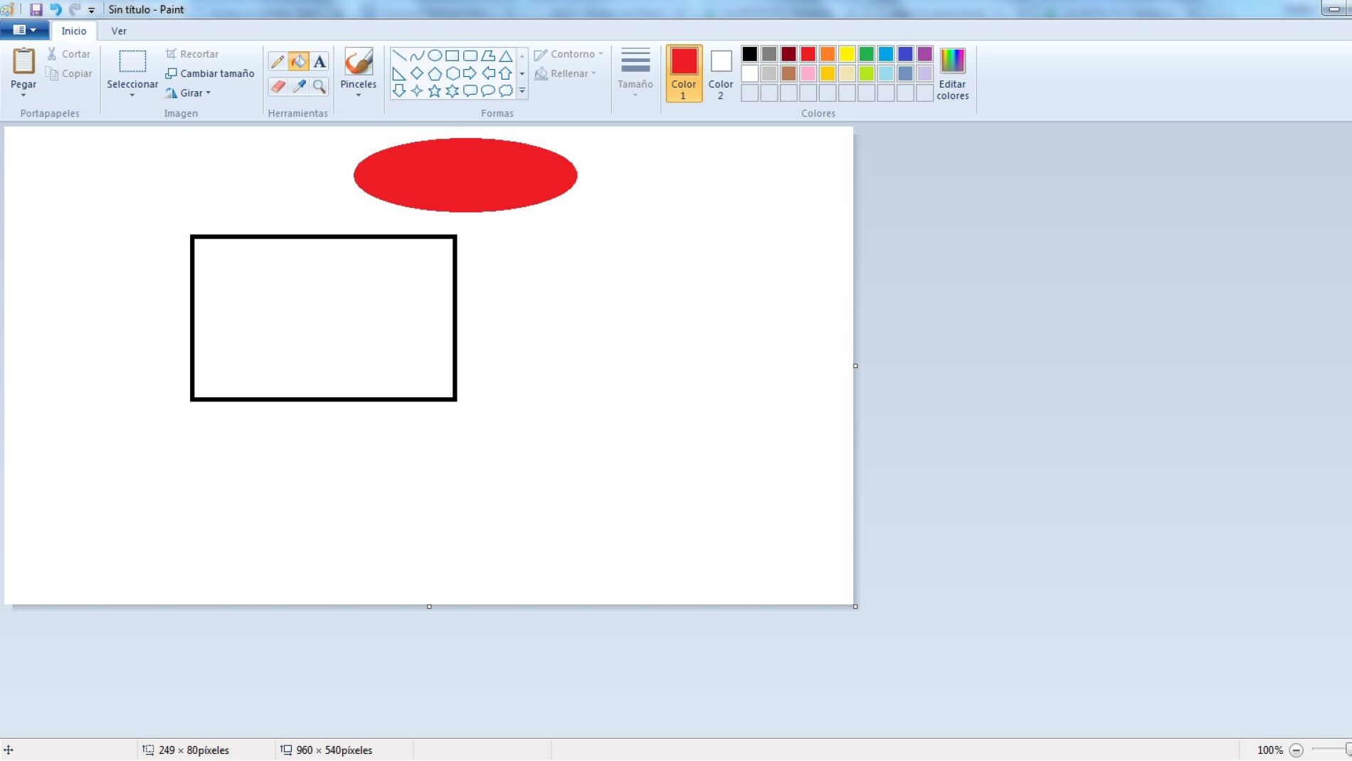 Una de las funciones de Paint