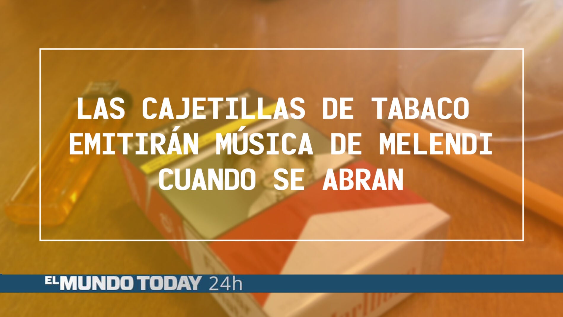 Las cajetillas de tabaco emitir&aacute;n m&uacute;sica de Melendi cuando se abran
