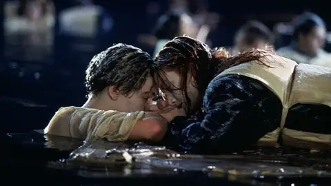 Jack y Rose en una de las escenas de 'Titanic' Jack y Rose en una de las escenas de 'Titanic'
